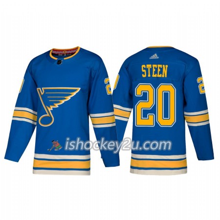 Mænd NHL St. Louis Blues Trøje Alexander Steen 20 Adidas 2018-19 Alternate Authentic